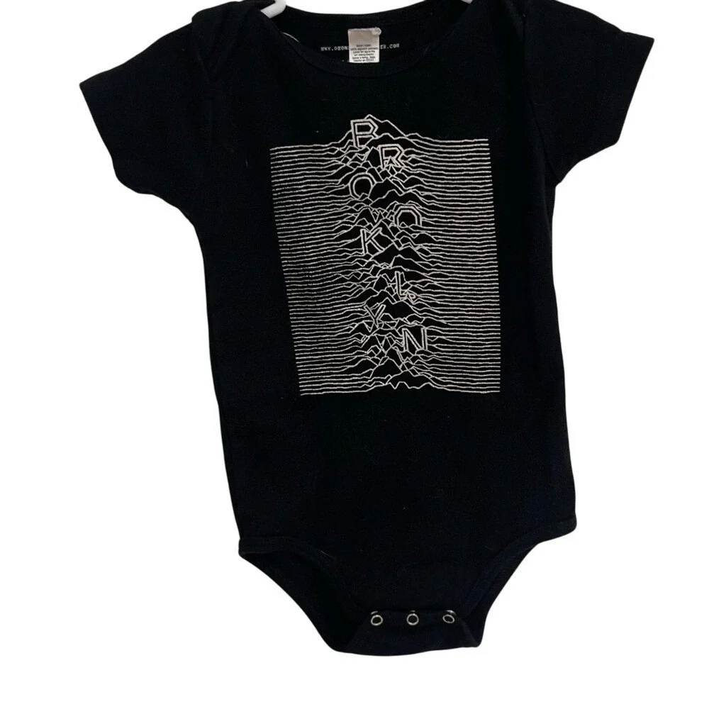 Gnome Enterprises‎ Brooklyn Jumper Vintage Concert Tee Baby Romper 12-18 Months